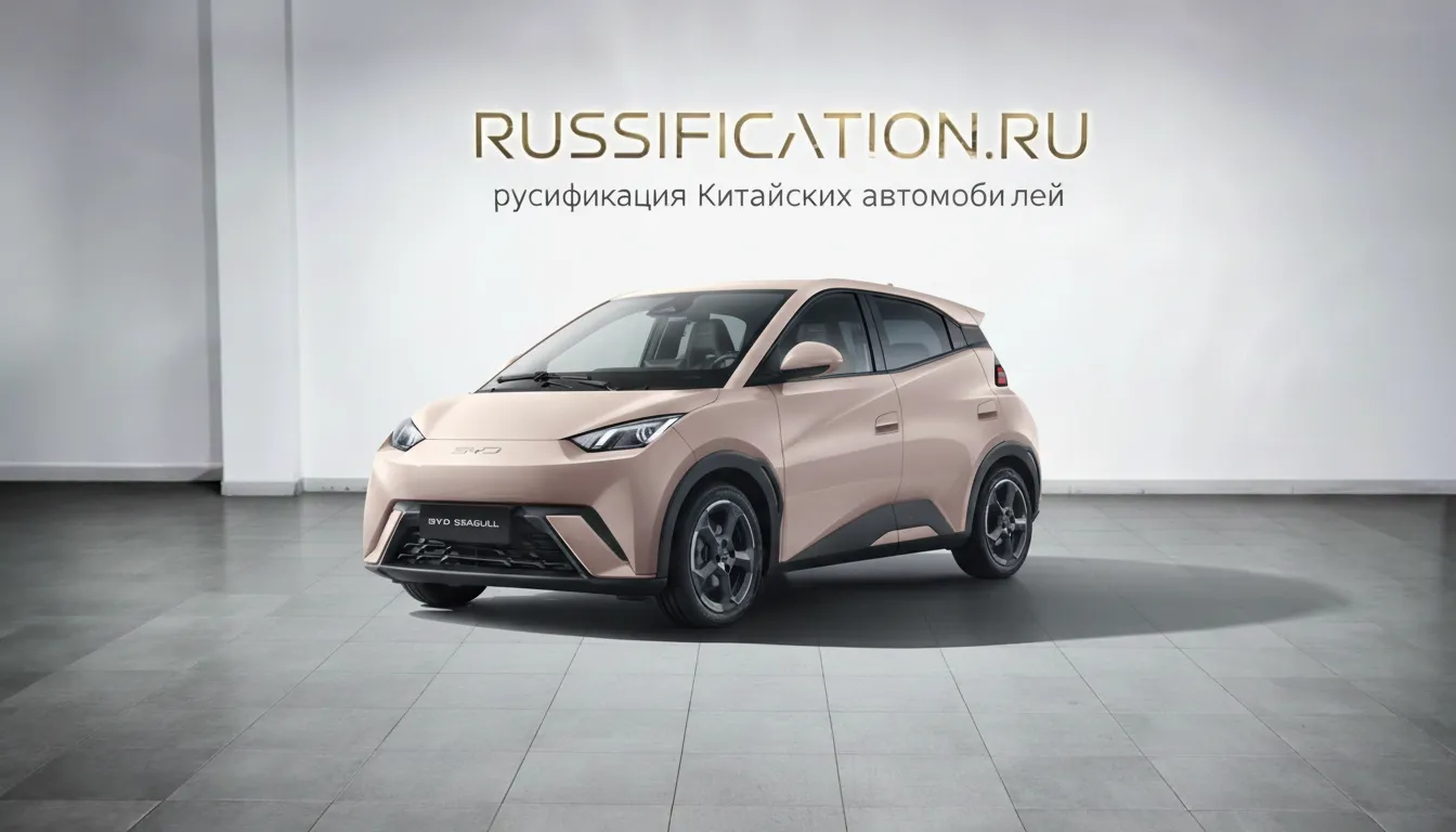 Русификация BYD Seagull в Москве - профессиональный перевод интерфейса BYD на русский язык