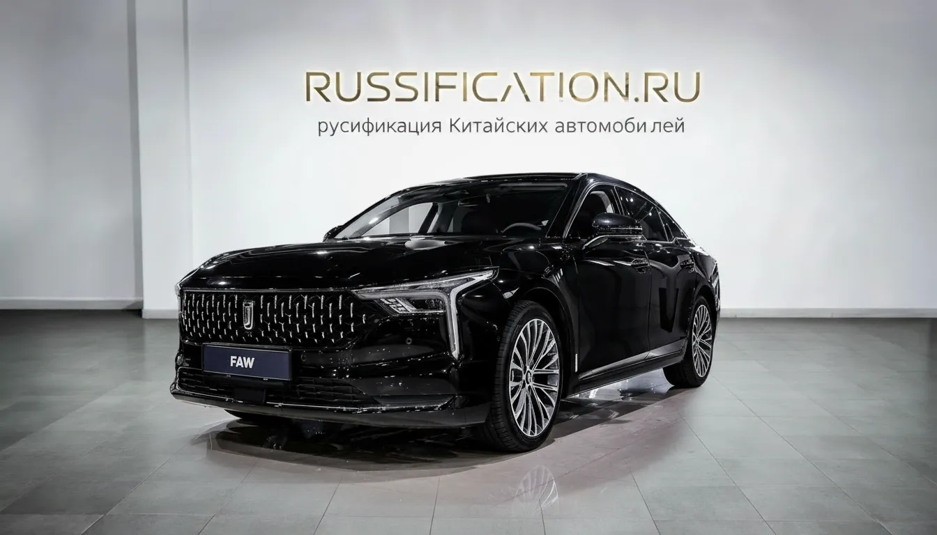 Русификация FAW Bestune B70 в Москве - профессиональный перевод интерфейса FAW Bestune на русский язык