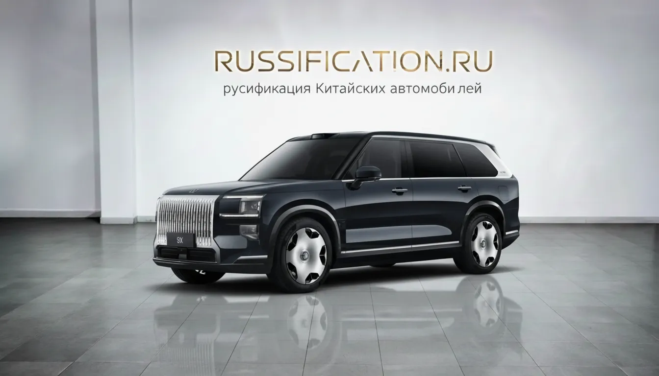 Русификация Zeekr 9X в Москве - профессиональный перевод интерфейса Zeekr на русский язык